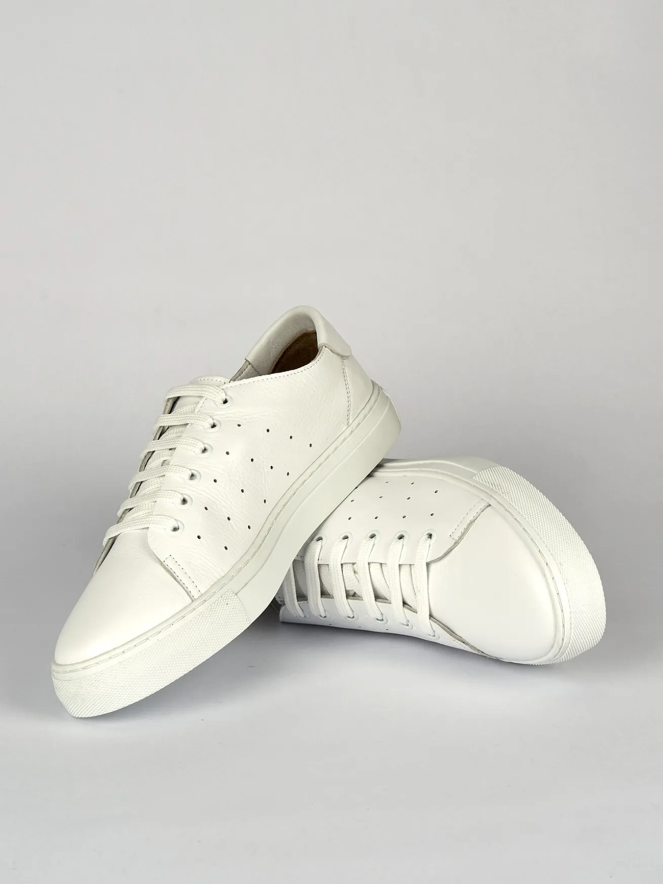 Sneakers pelle bianco