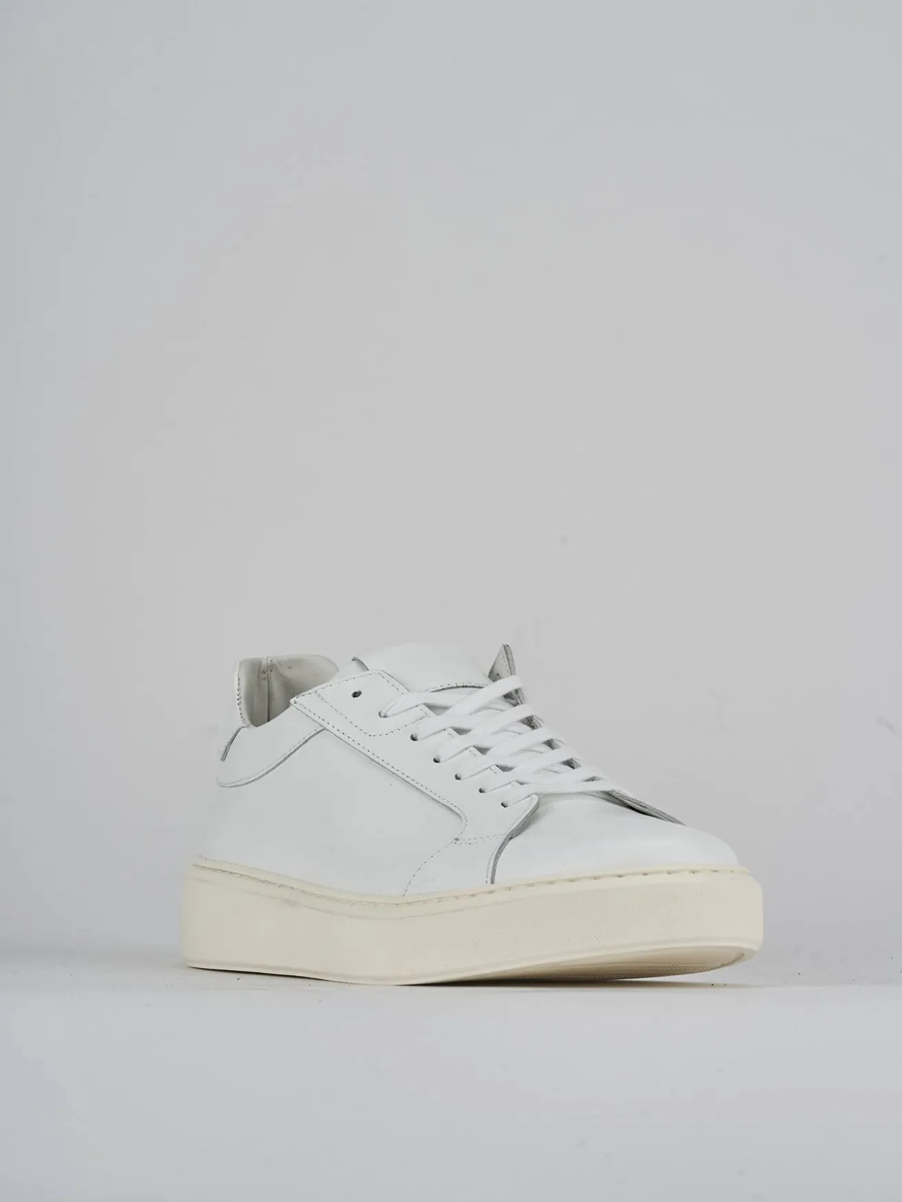 Sneakers pelle bianco