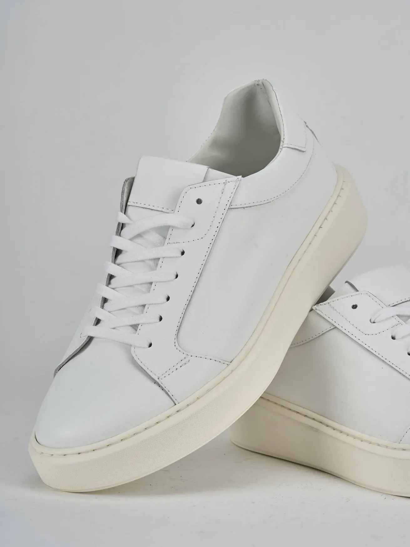 Sneakers pelle bianco