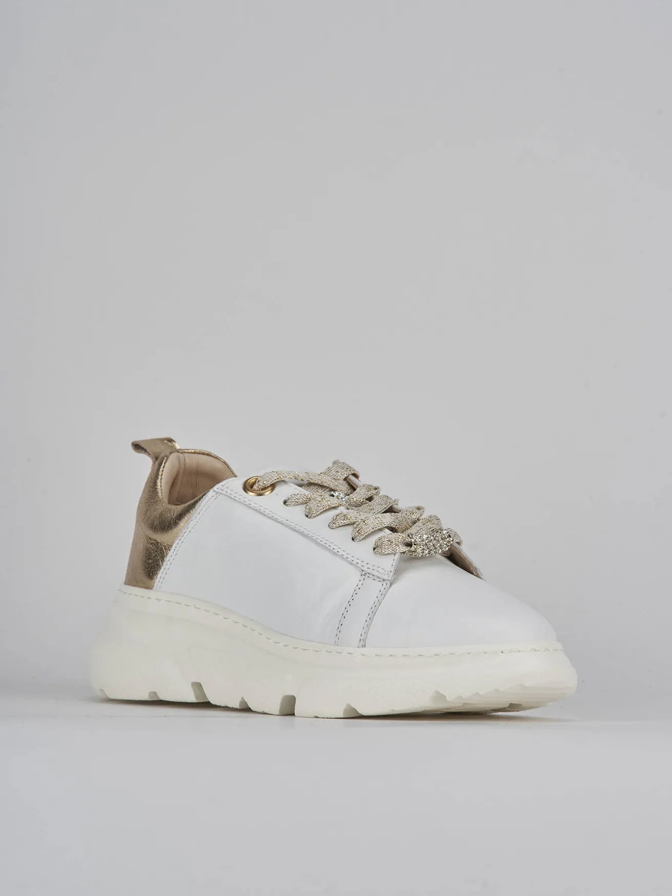 Sneakers pelle bianco