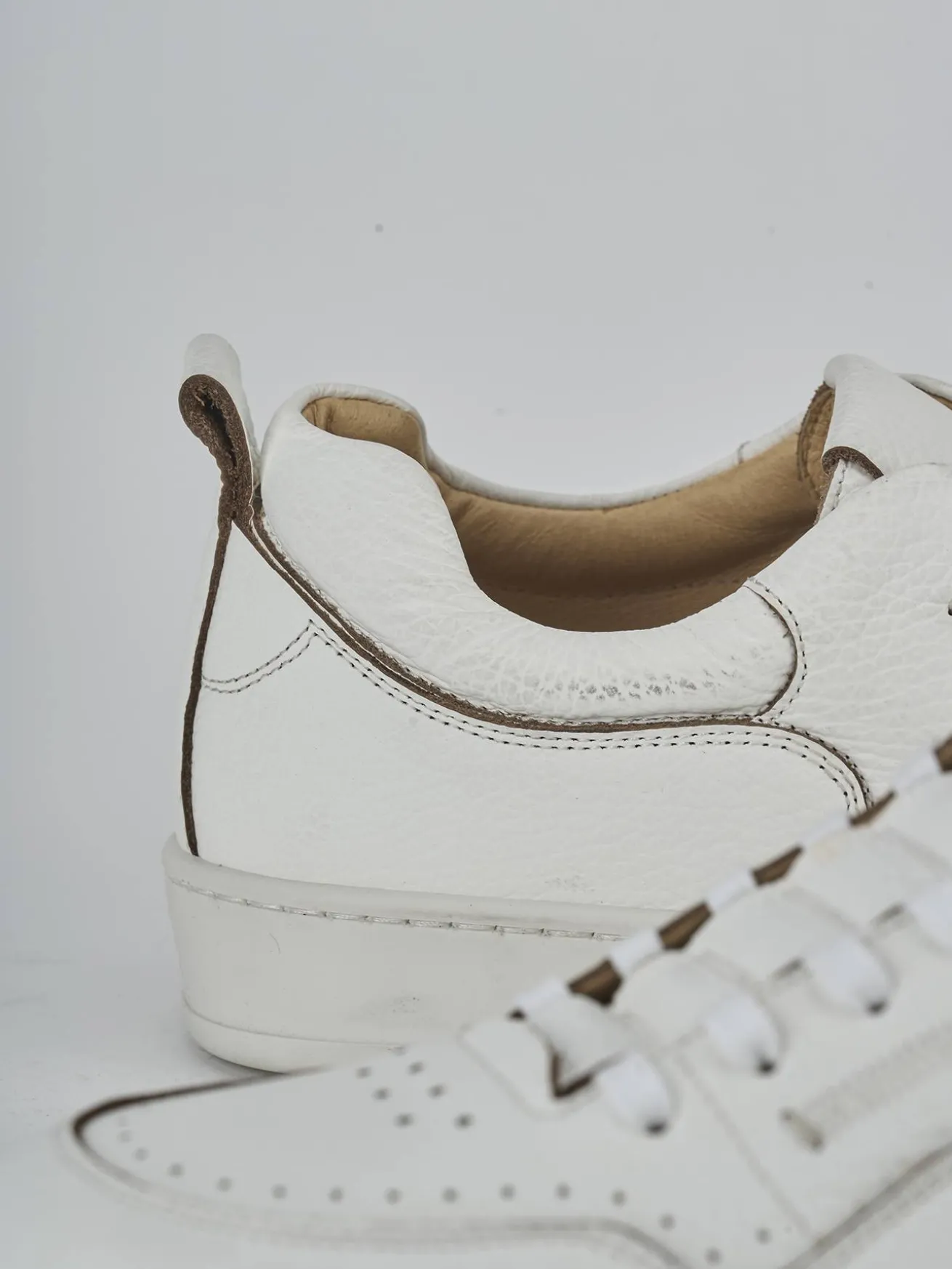 Sneakers pelle bianco