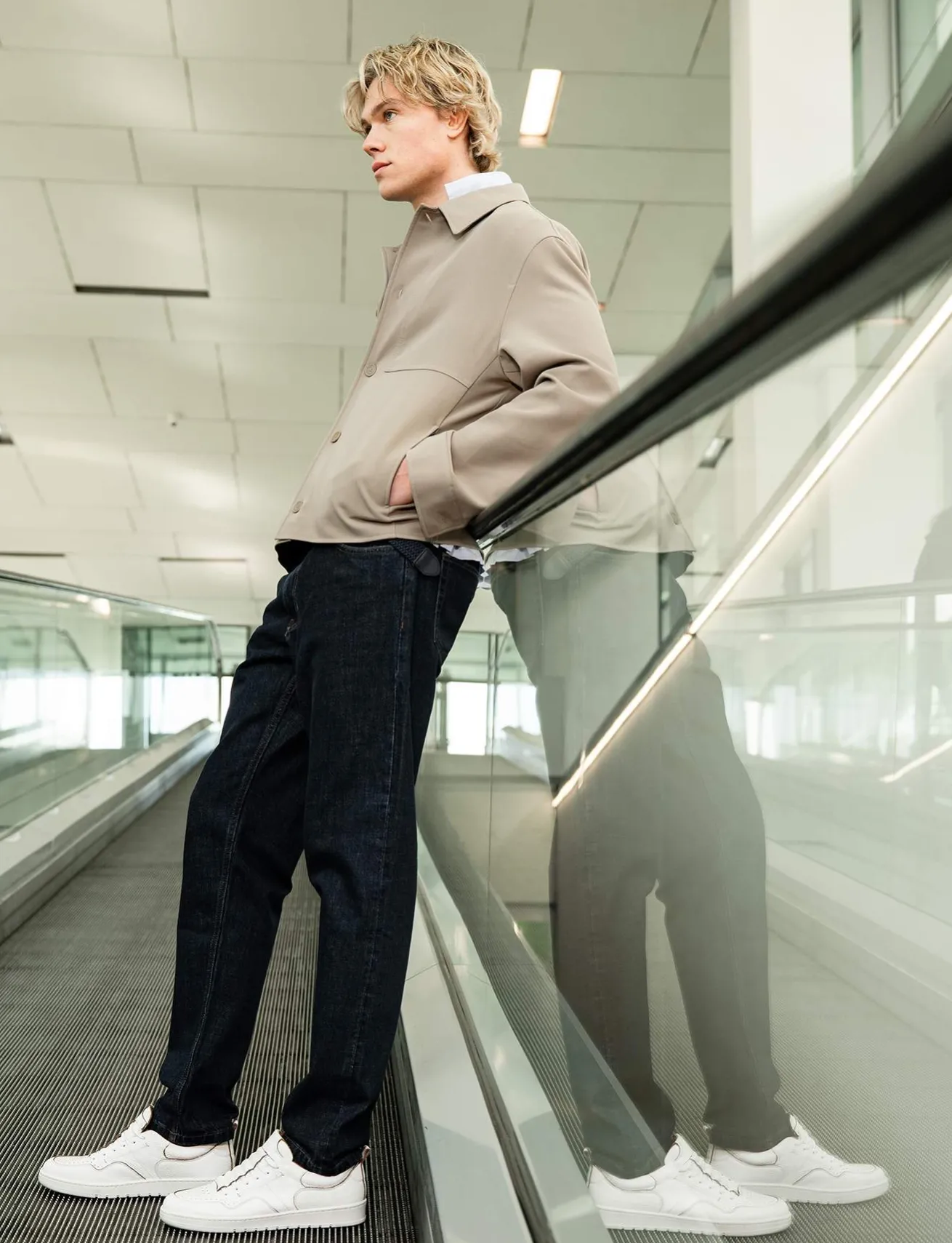 Sneakers pelle bianco