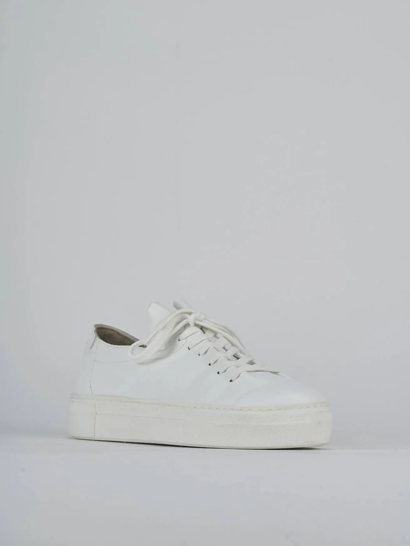 Sneakers pelle bianco