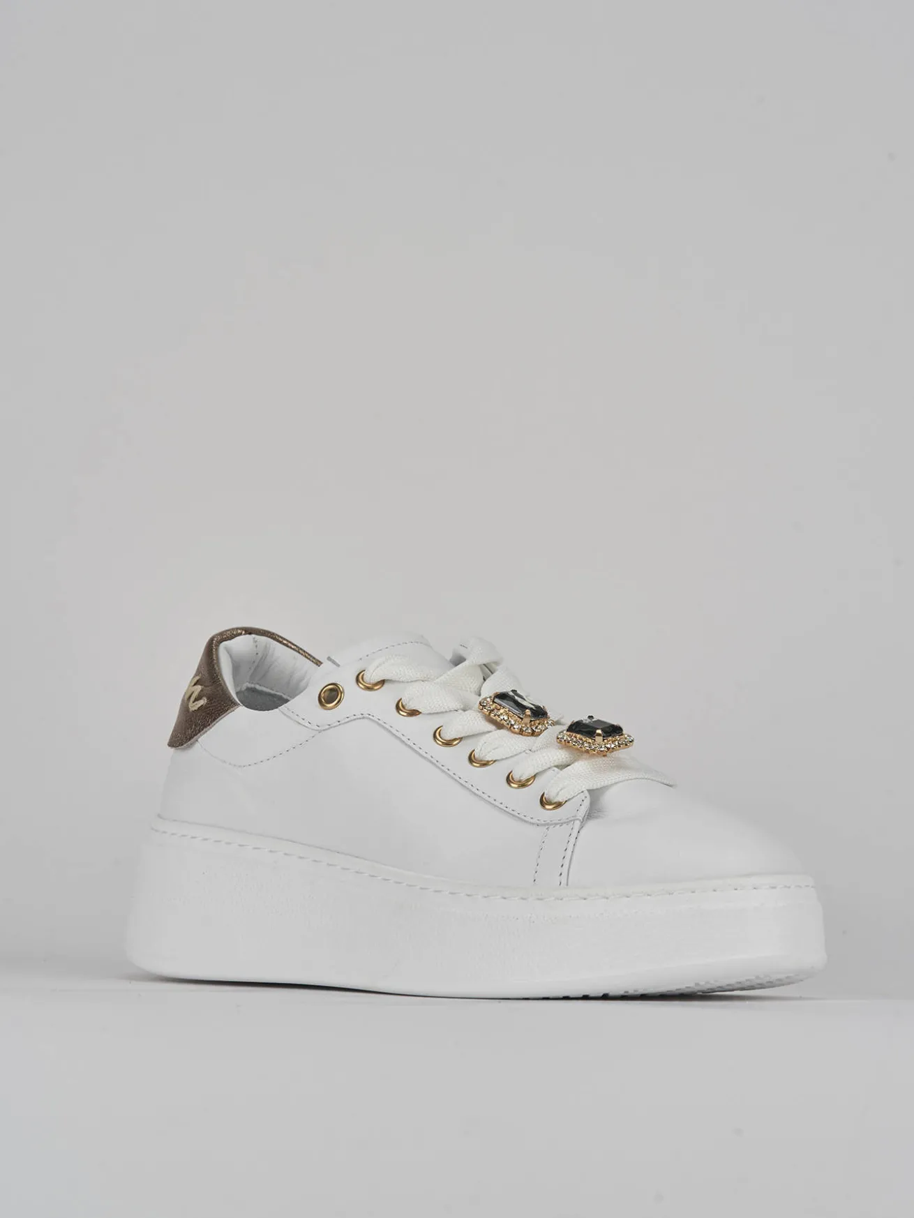 Sneakers pelle bianco