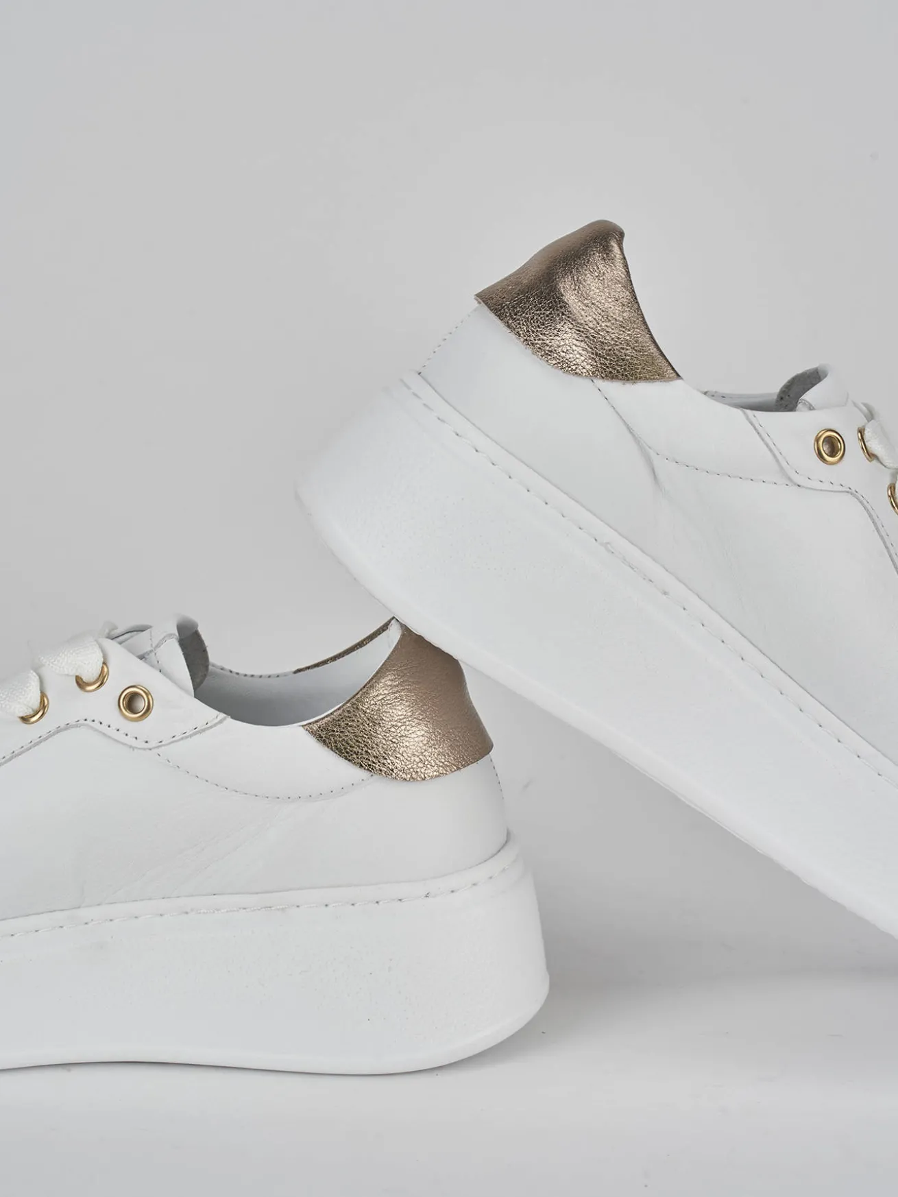 Sneakers pelle bianco