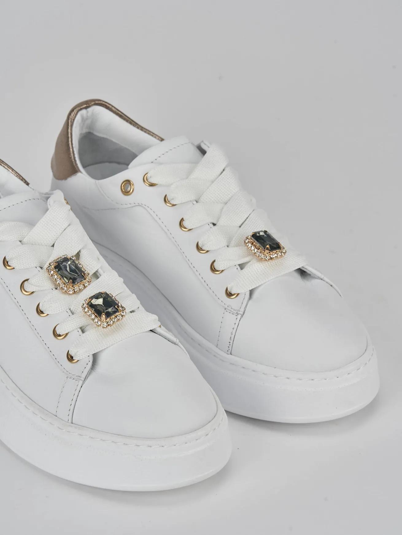 Sneakers pelle bianco