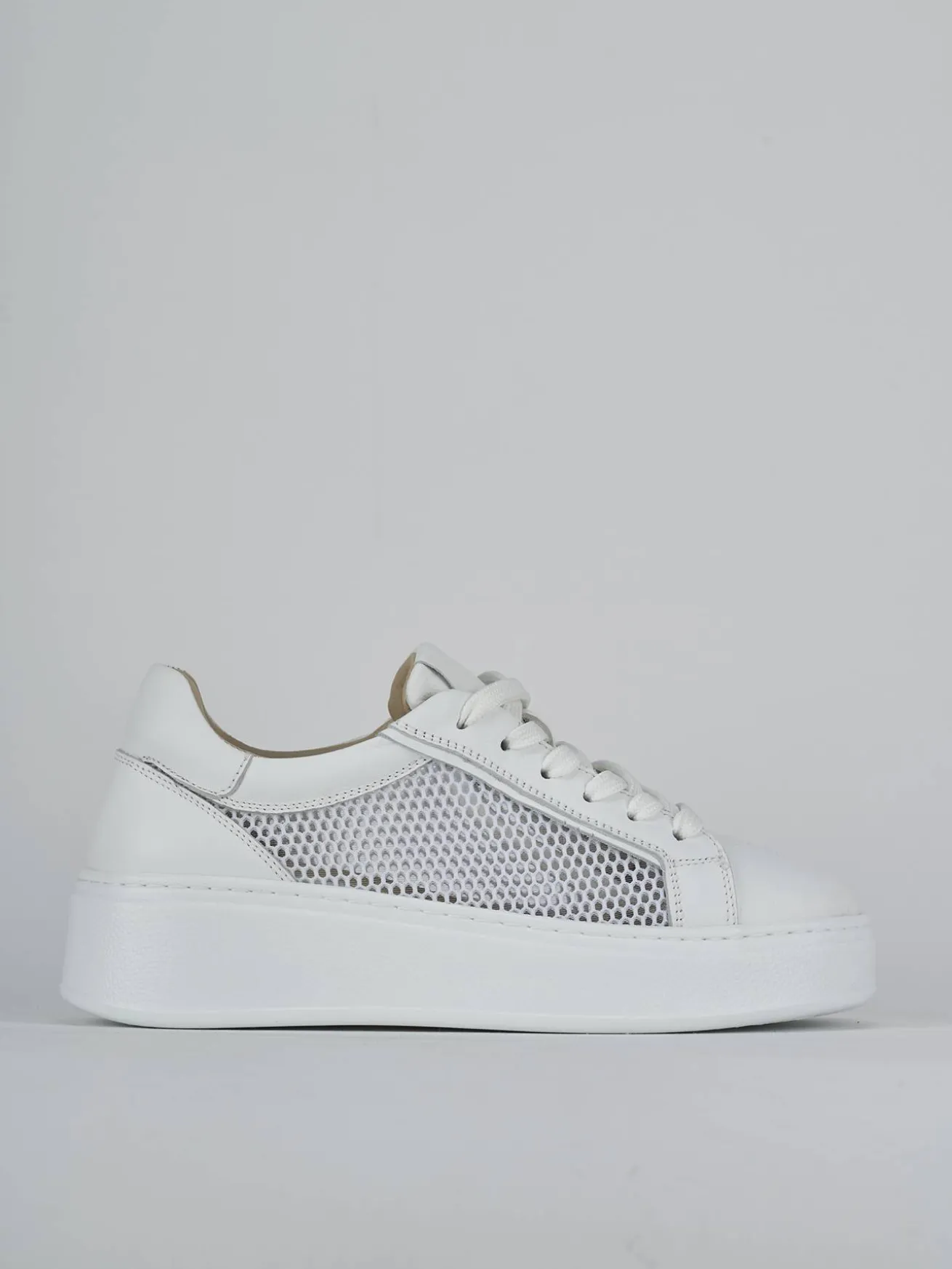 Sneakers pelle bianco
