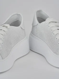 Sneakers pelle bianco