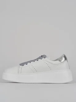 Sneakers pelle bianco