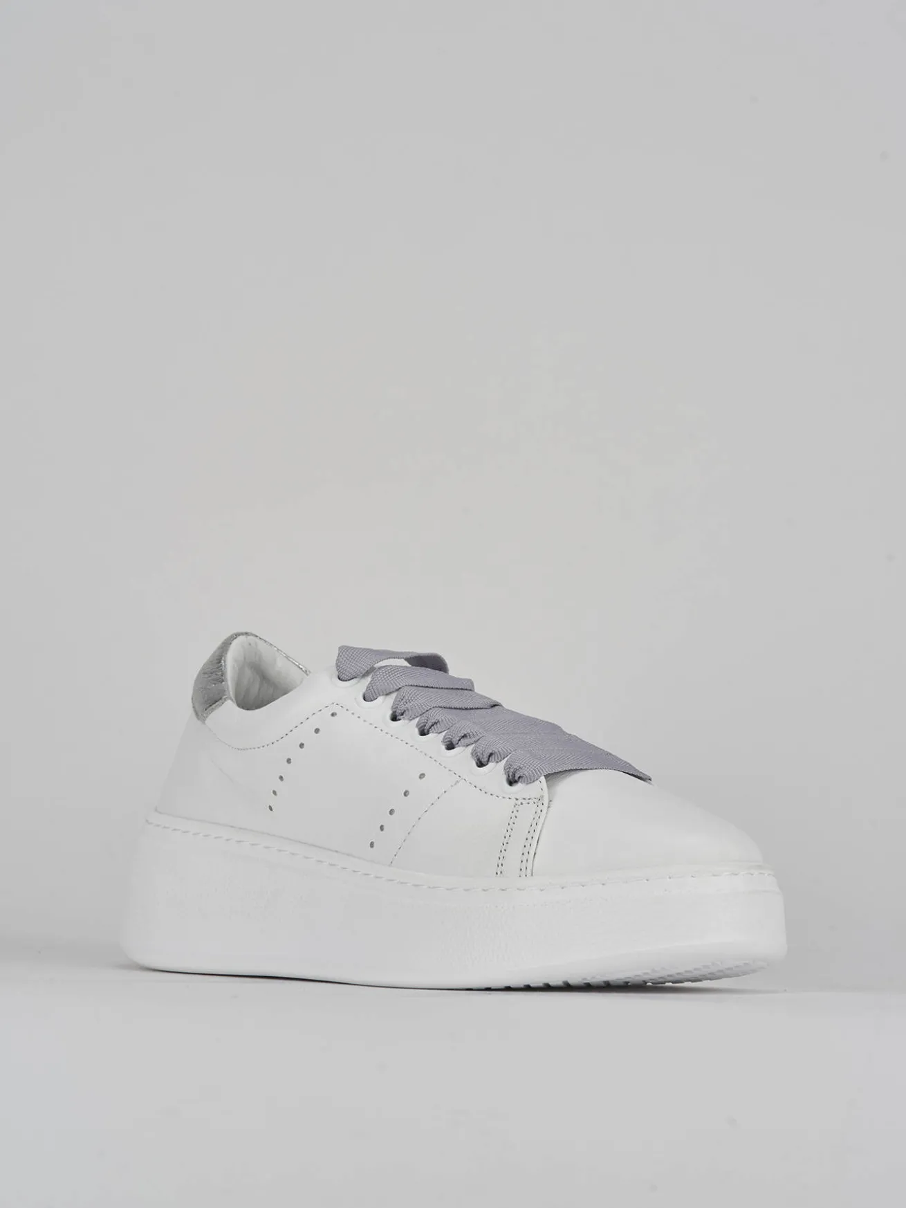 Sneakers pelle bianco