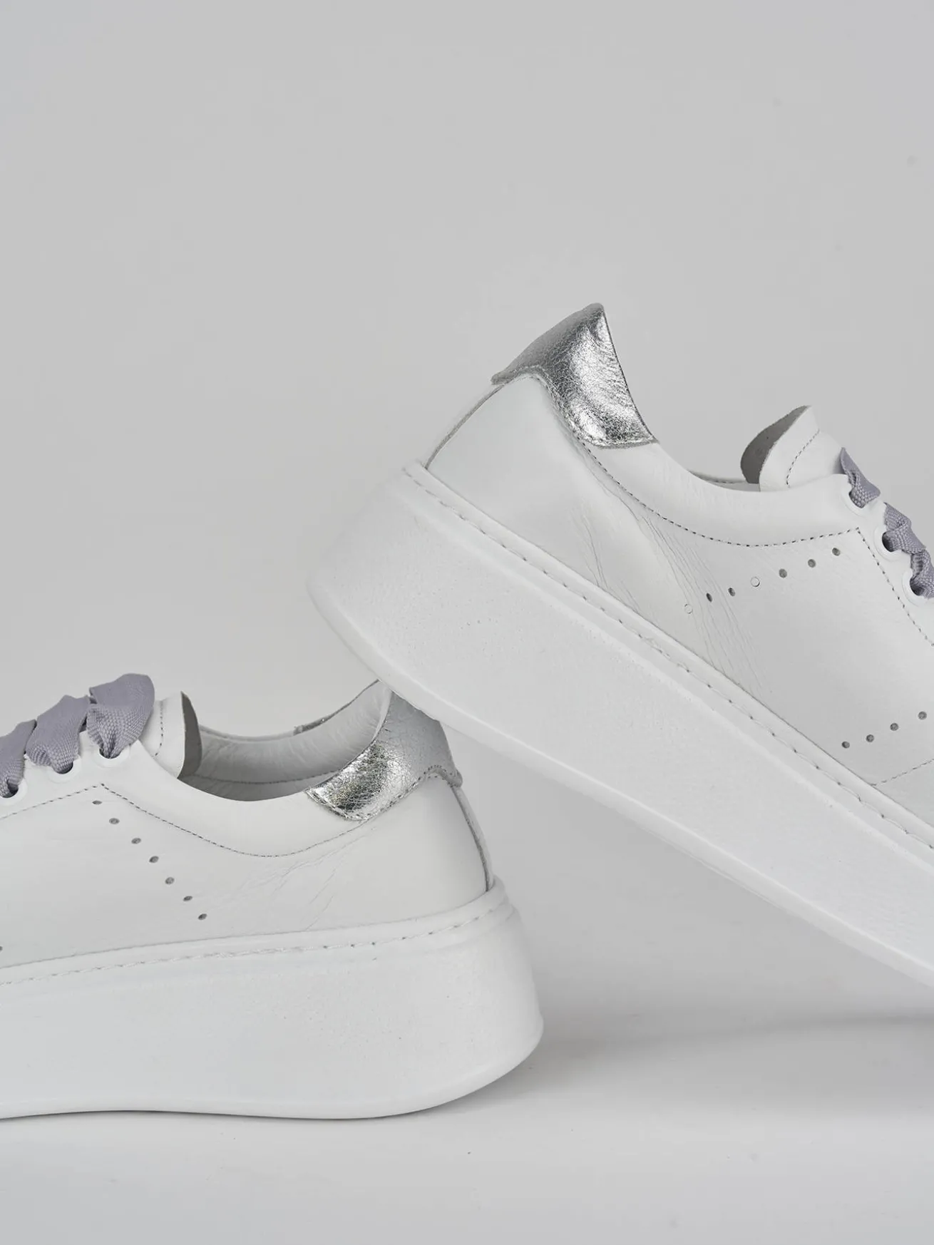 Sneakers pelle bianco