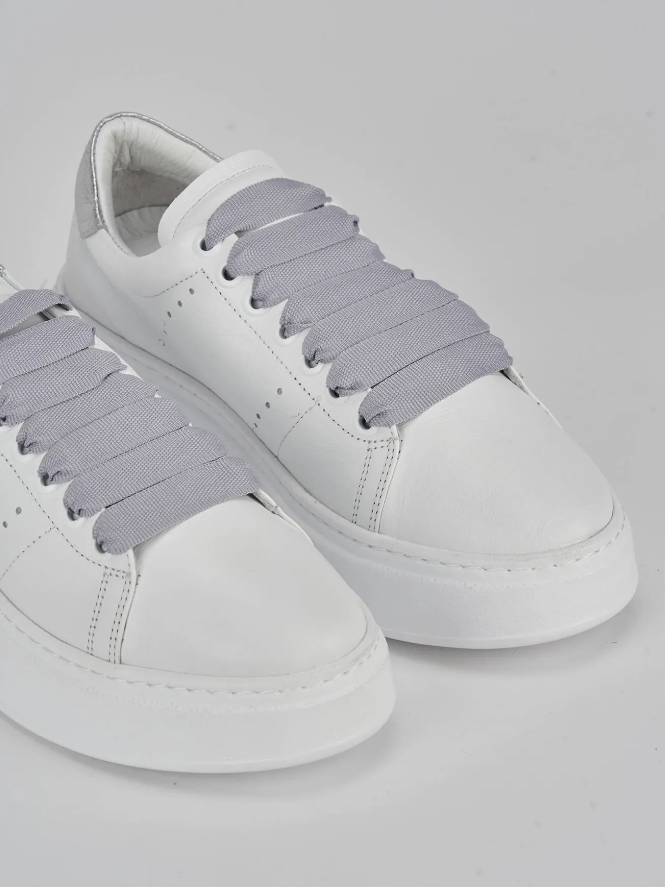 Sneakers pelle bianco