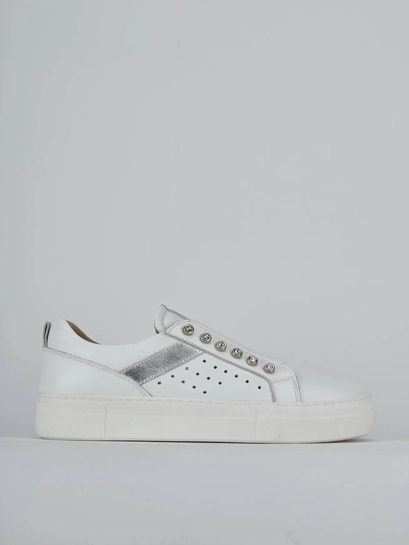 Sneakers pelle bianco