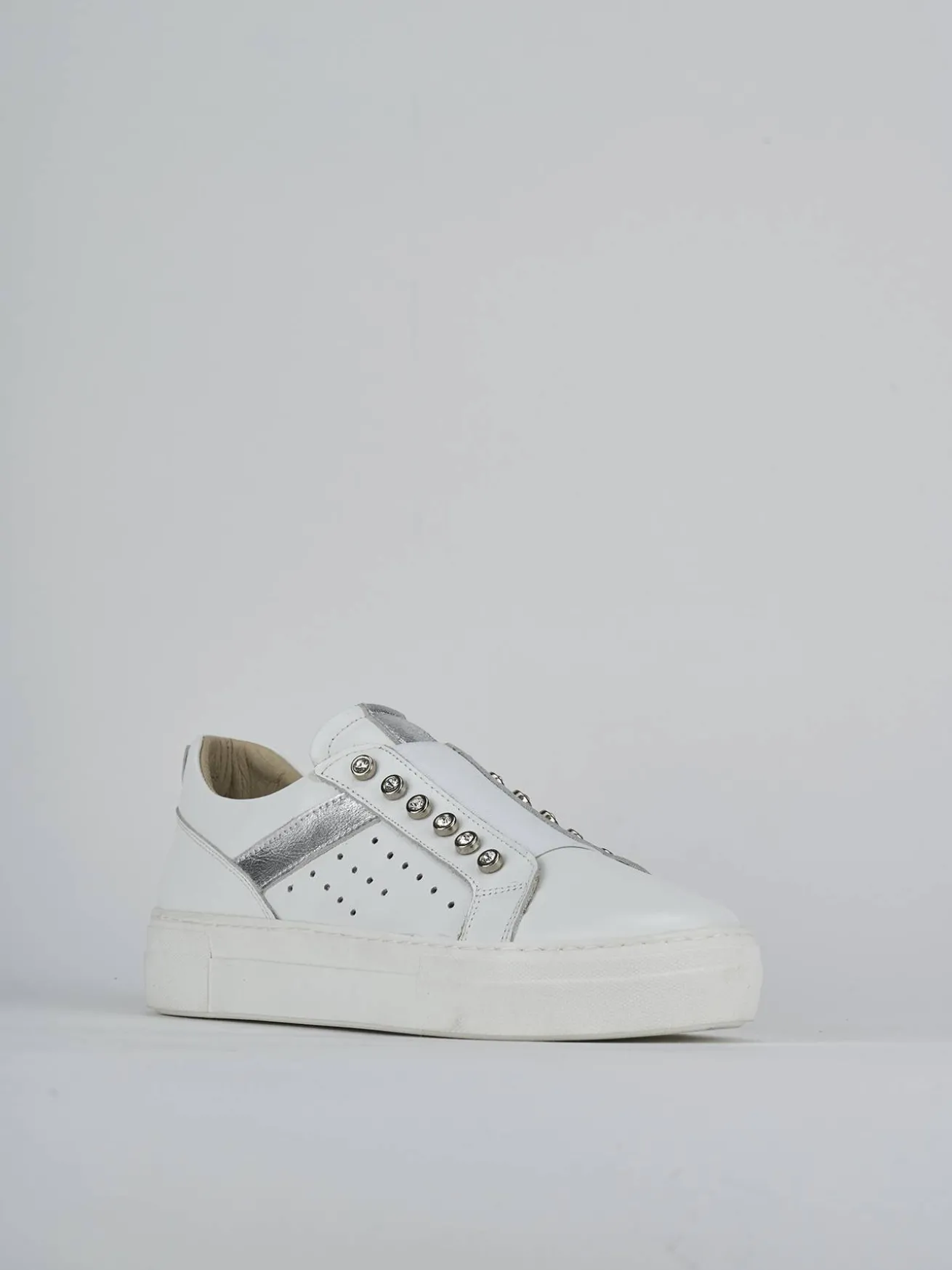 Sneakers pelle bianco