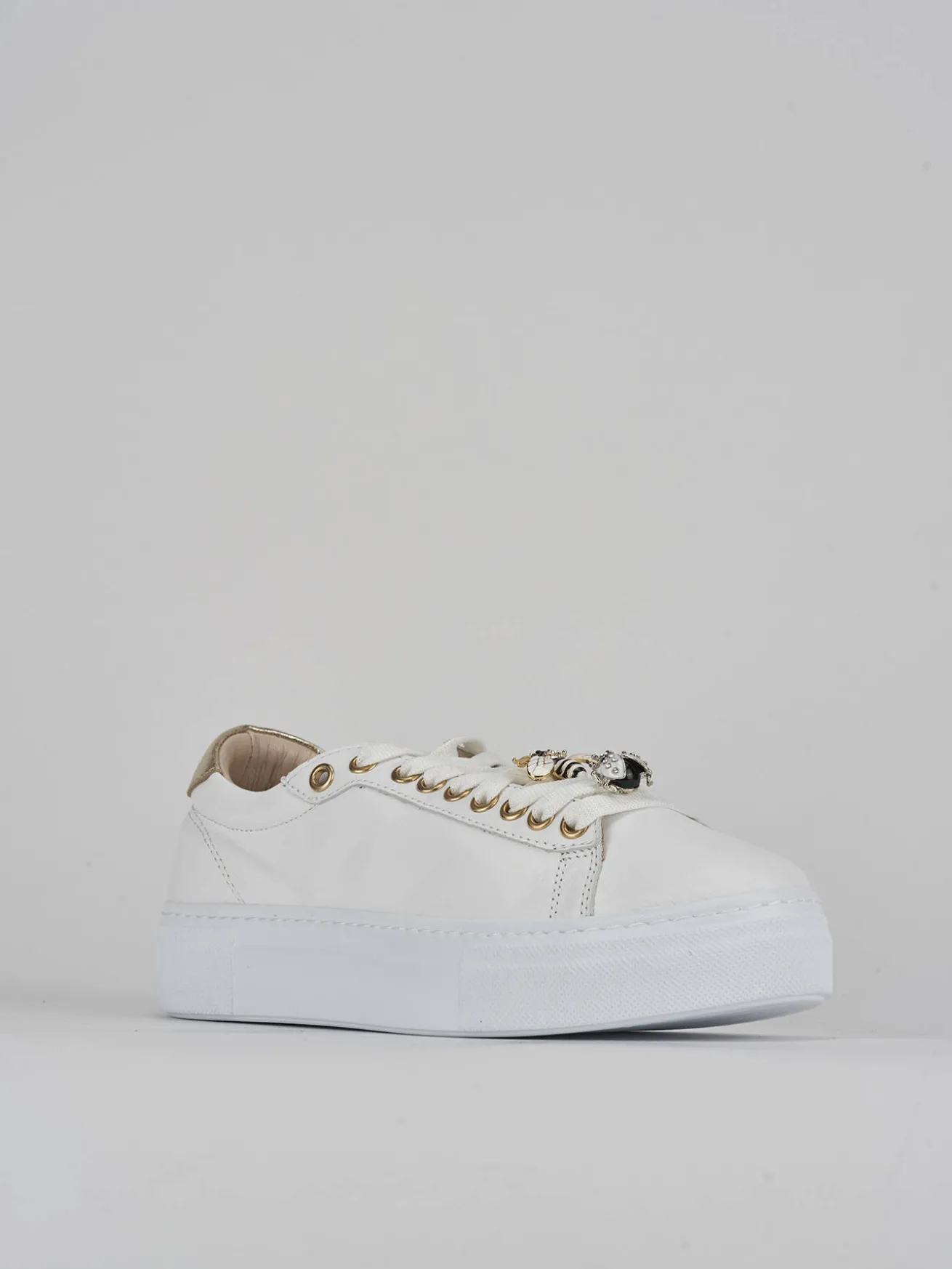 Sneakers pelle bianco