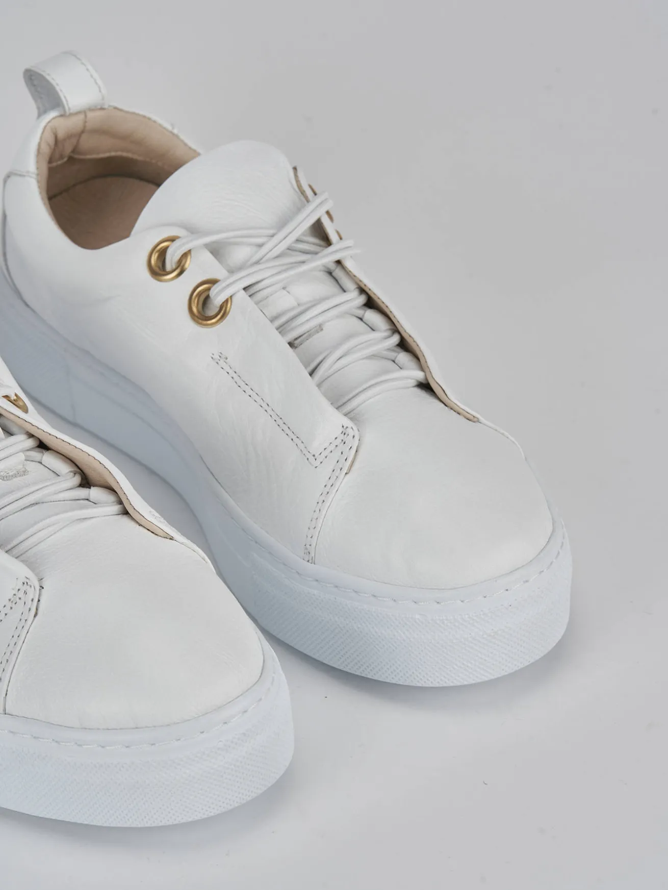 Sneakers pelle bianco