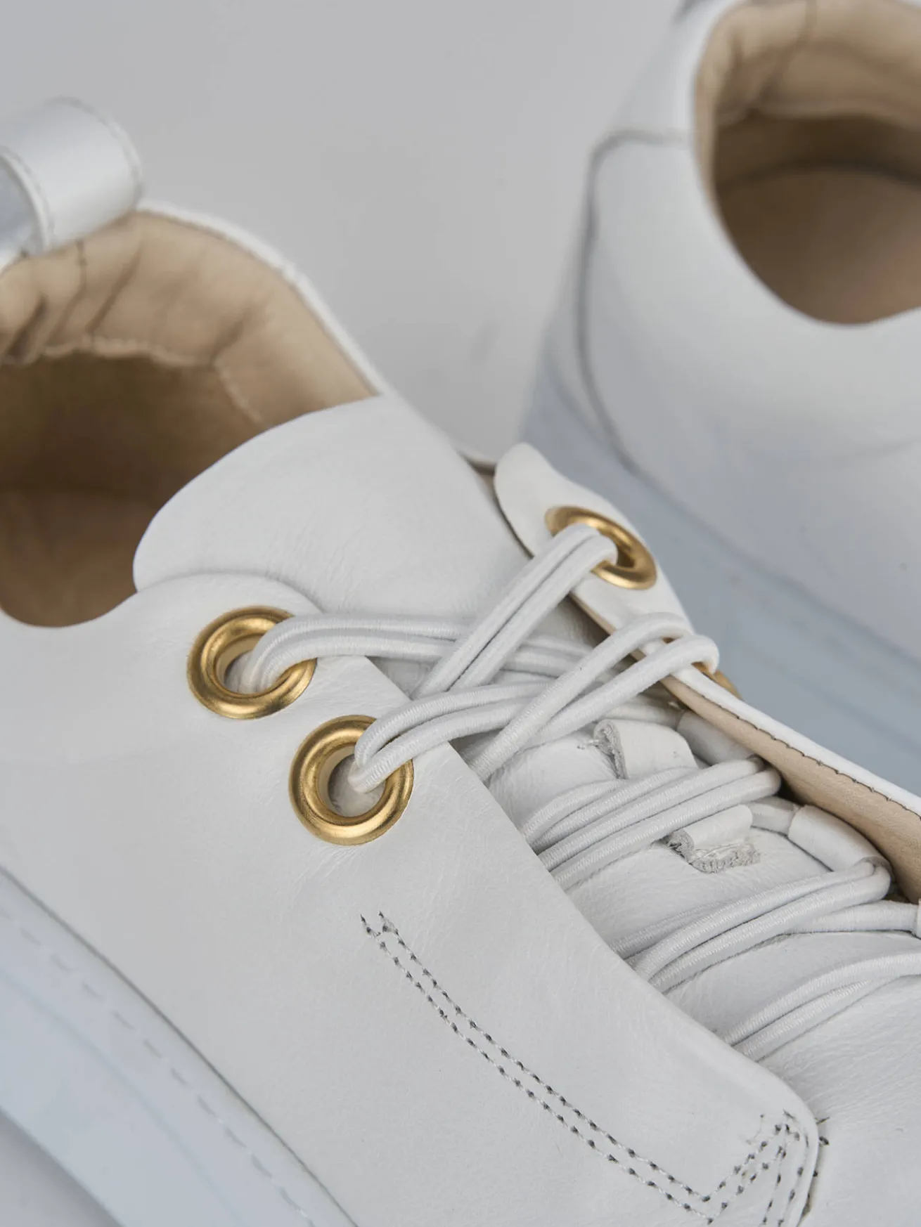 Sneakers pelle bianco