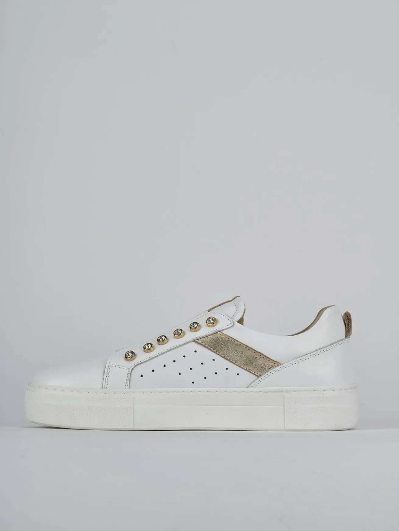 Sneakers pelle bianco