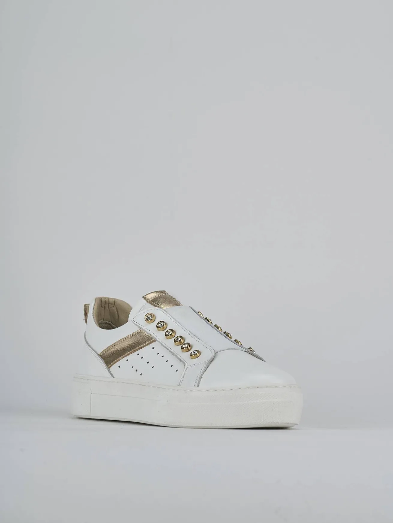 Sneakers pelle bianco