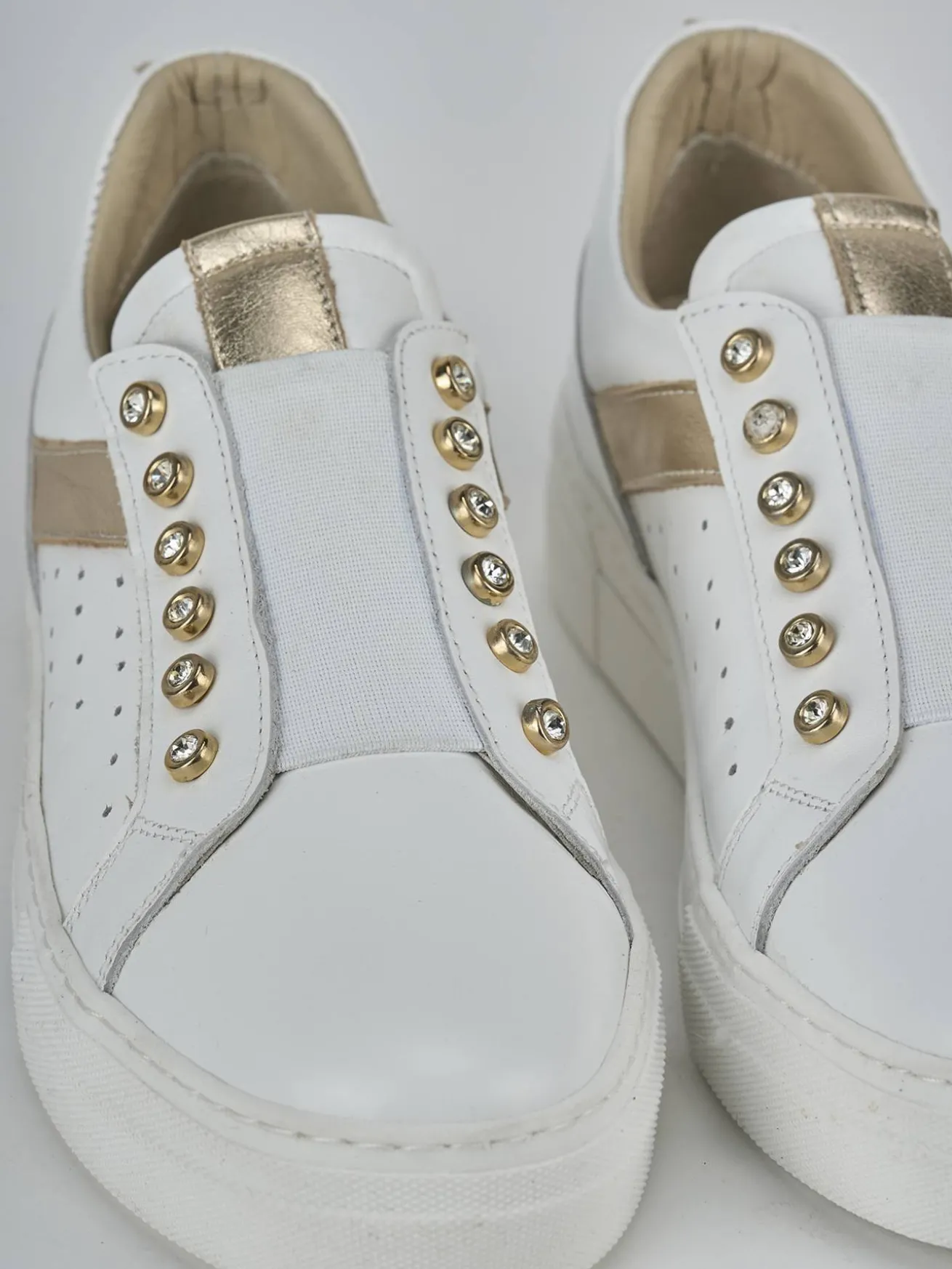 Sneakers pelle bianco