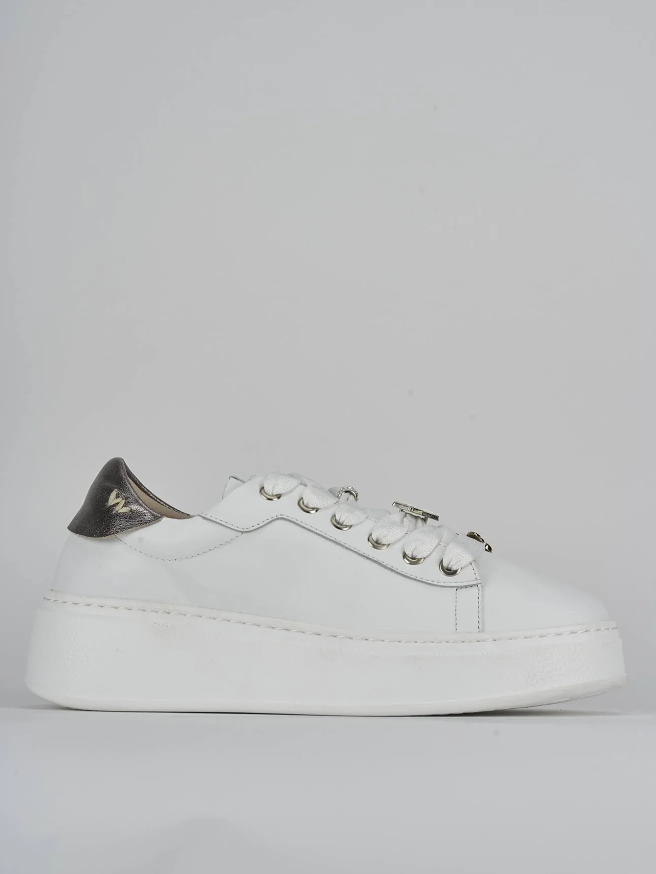 Sneakers pelle bianco