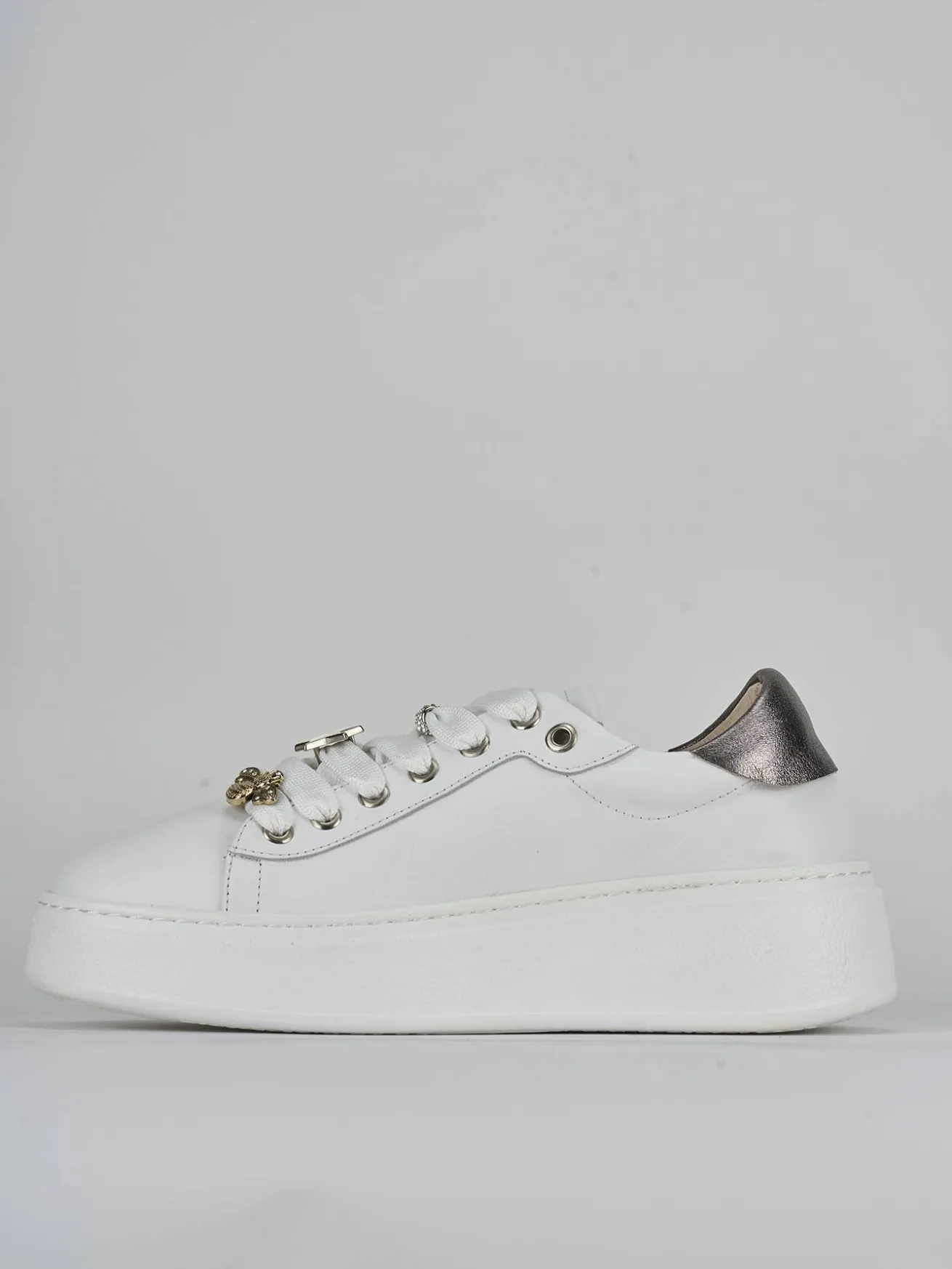 Sneakers pelle bianco