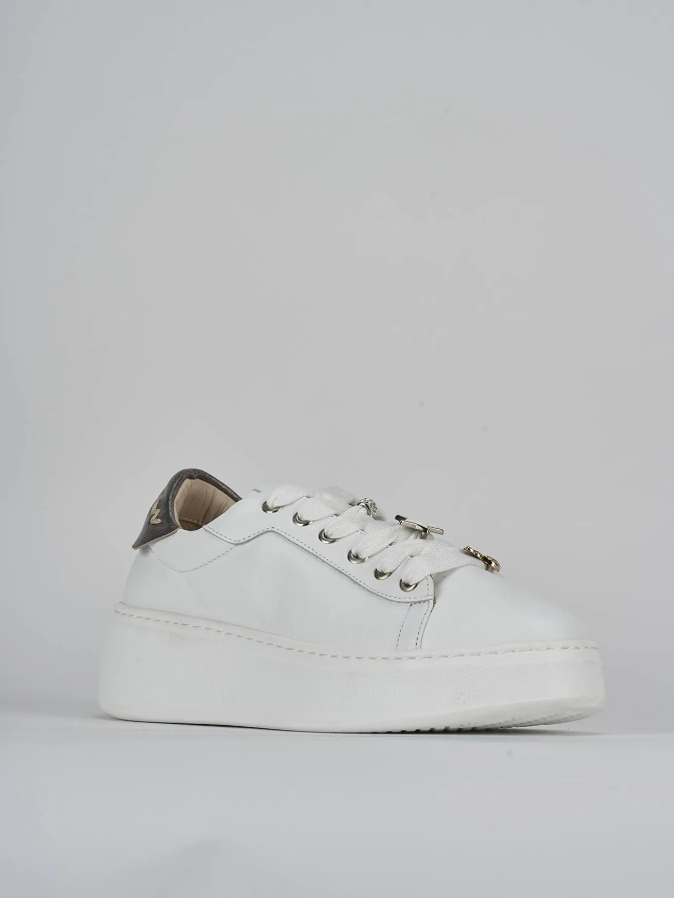 Sneakers pelle bianco