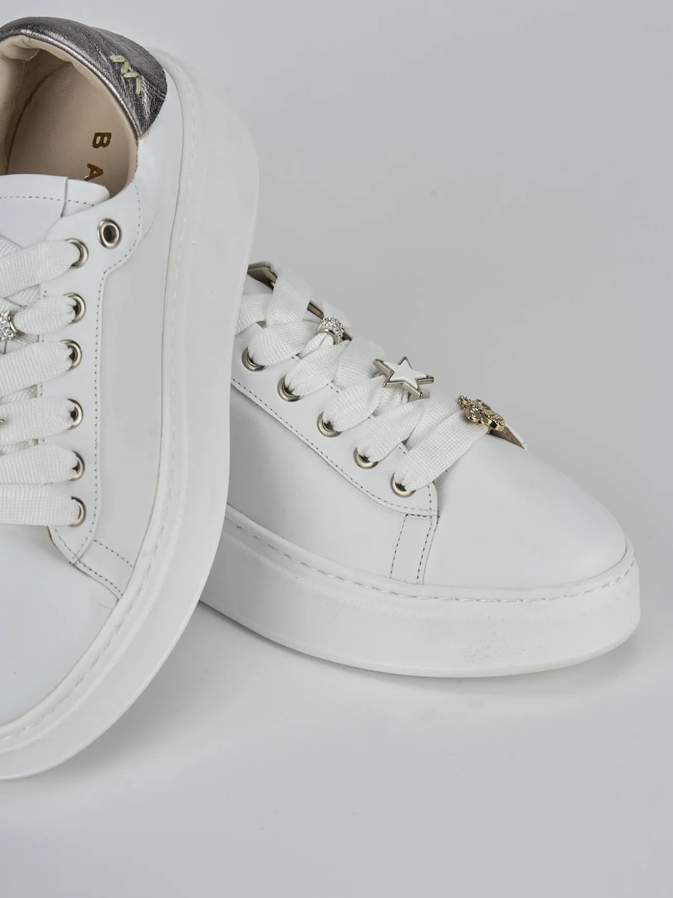 Sneakers pelle bianco