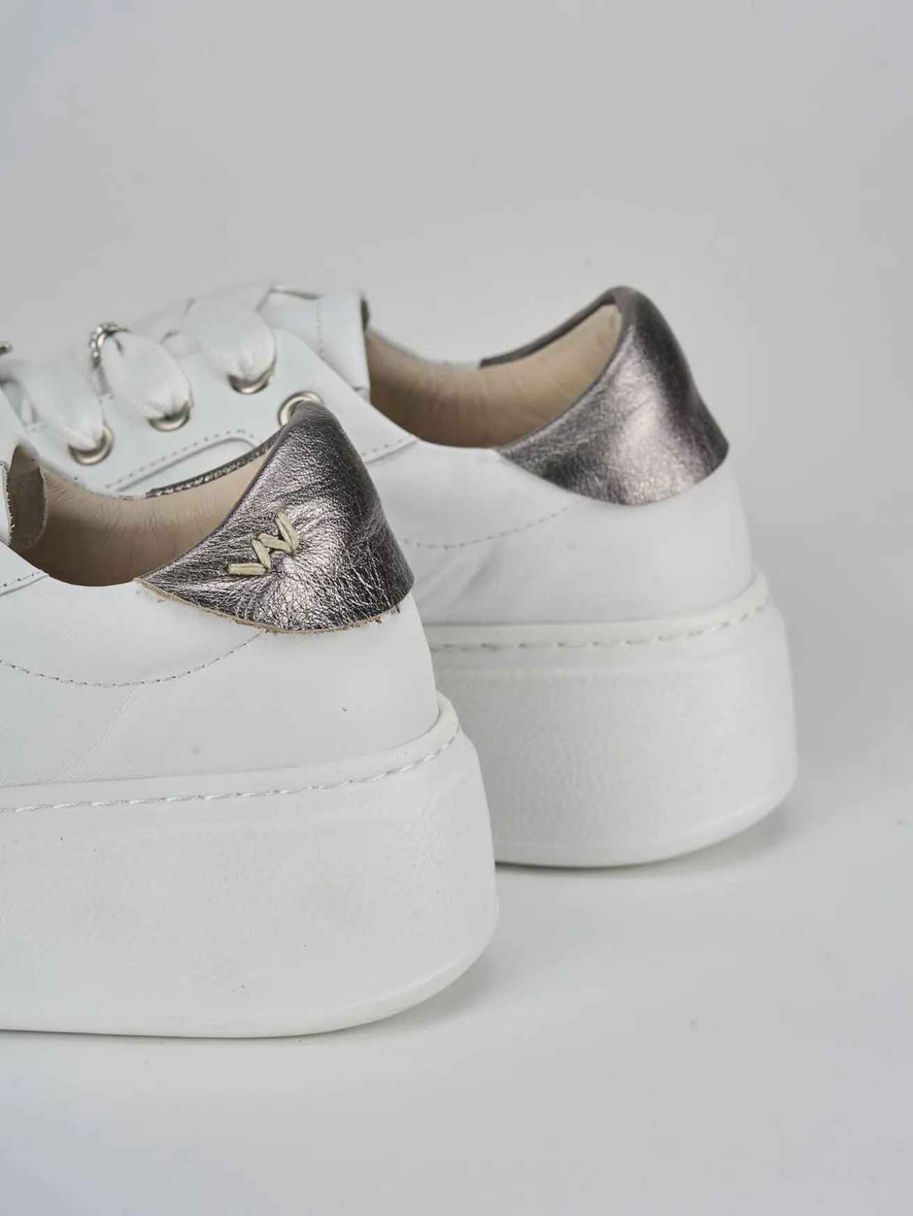 Sneakers pelle bianco