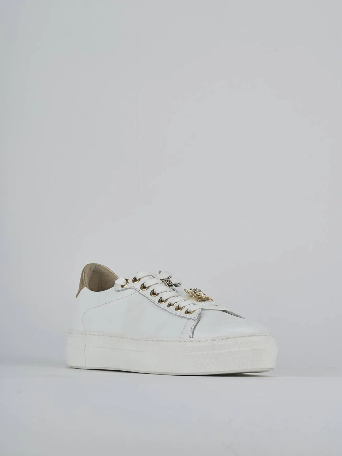 Sneakers pelle bianco