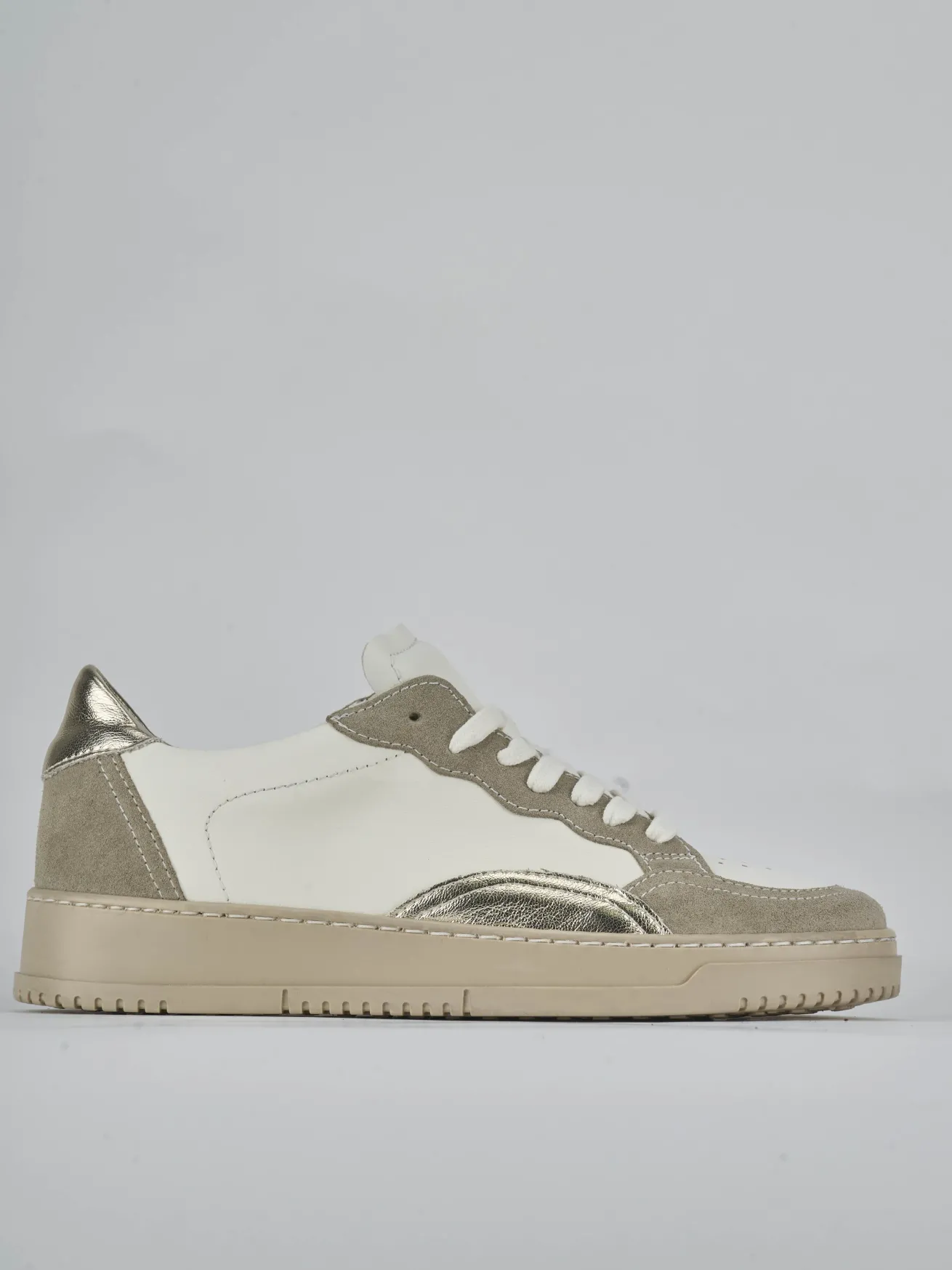 Sneakers pelle bianco