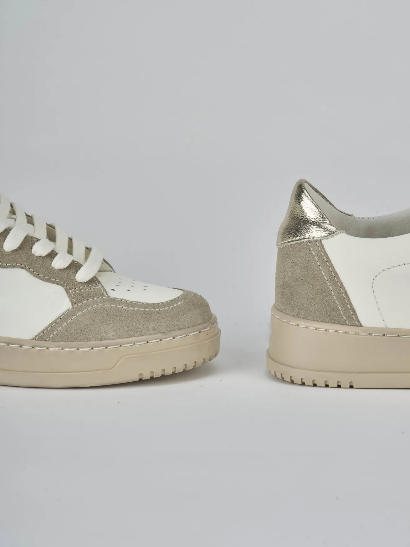 Sneakers pelle bianco