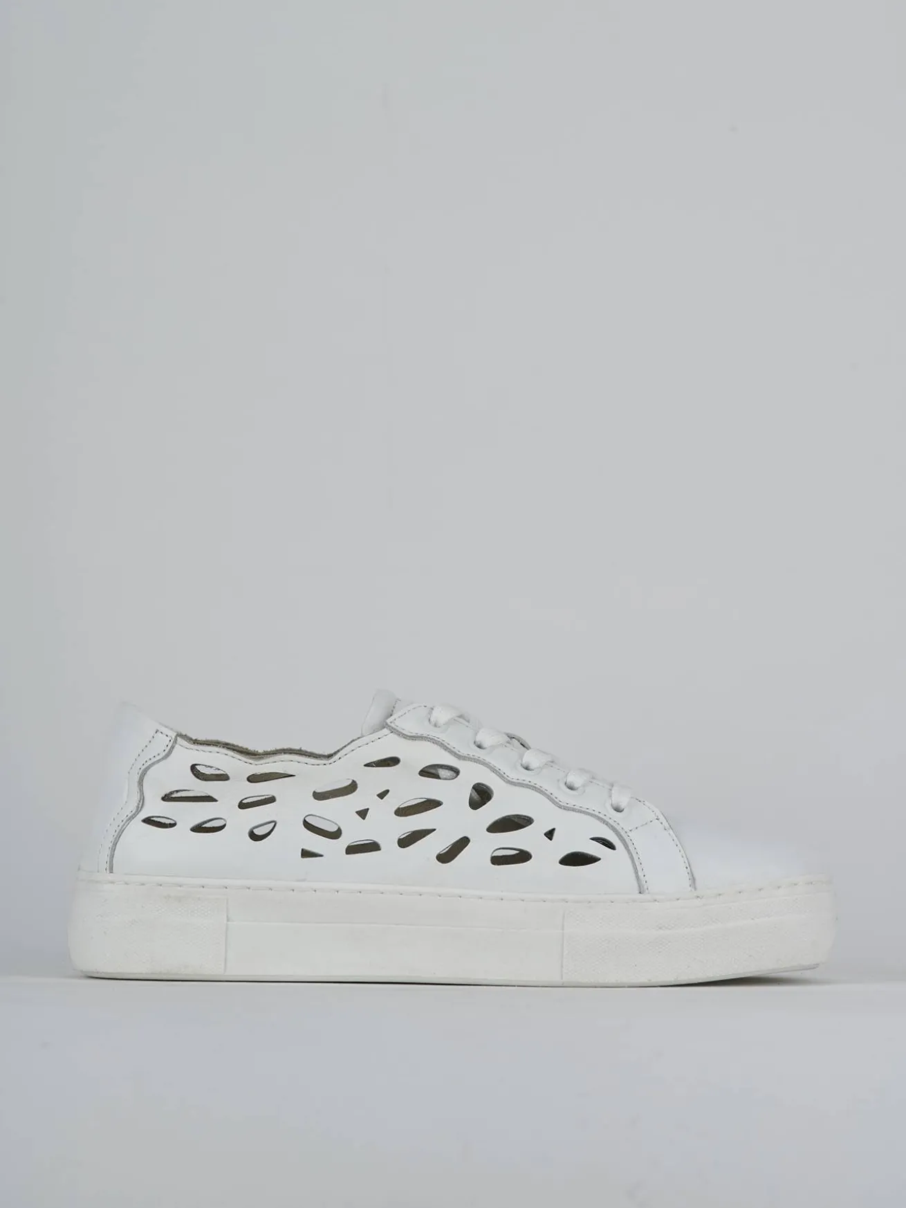 Sneakers pelle bianco