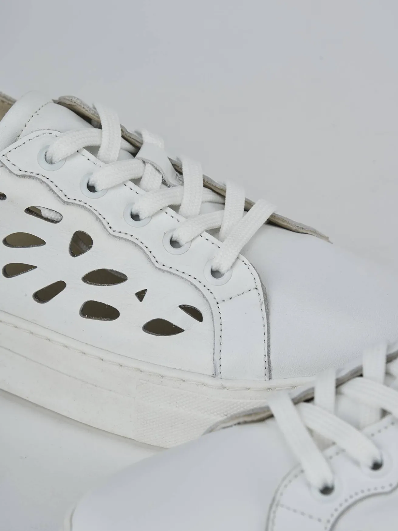 Sneakers pelle bianco
