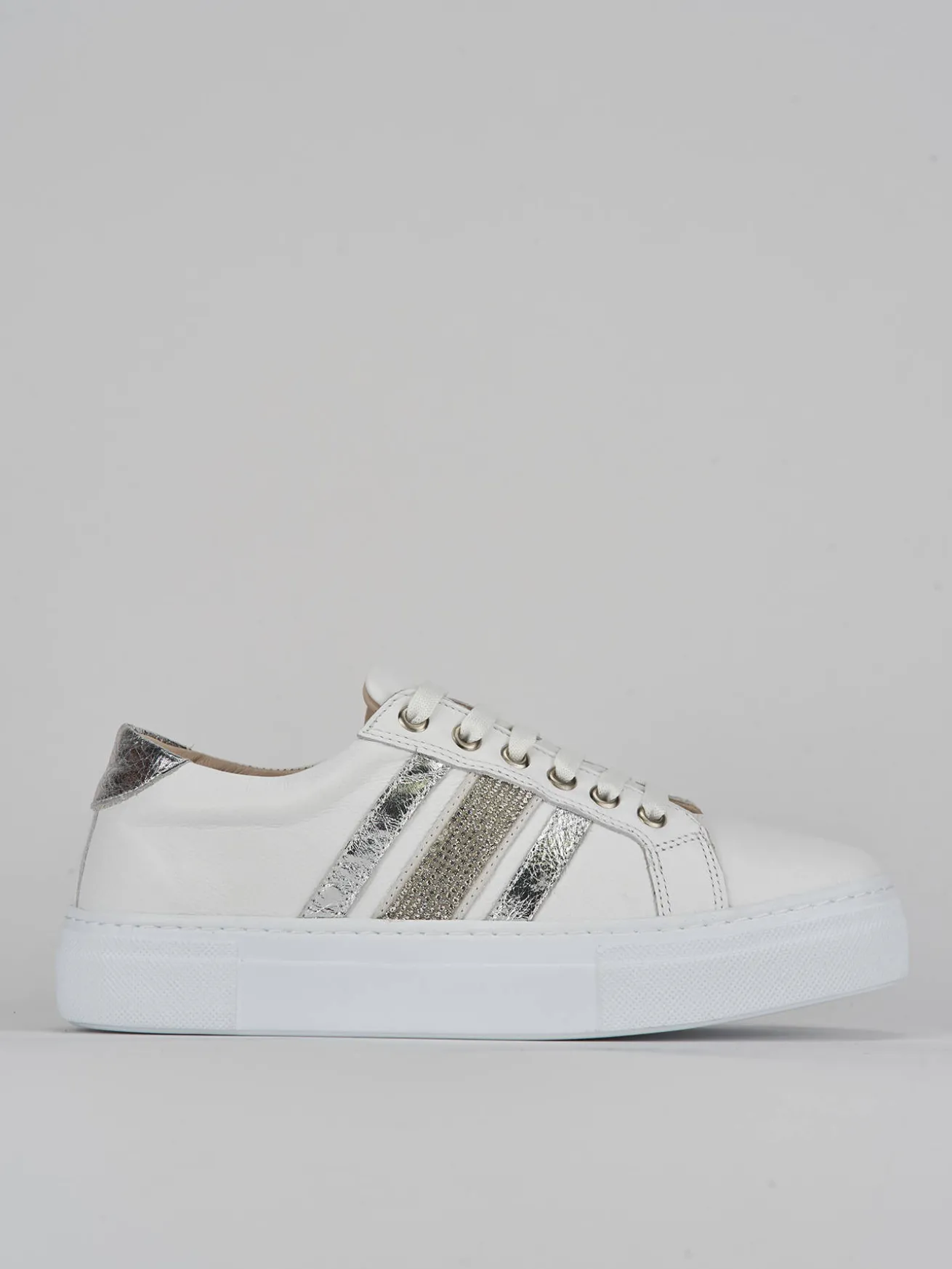 Sneakers pelle bianco