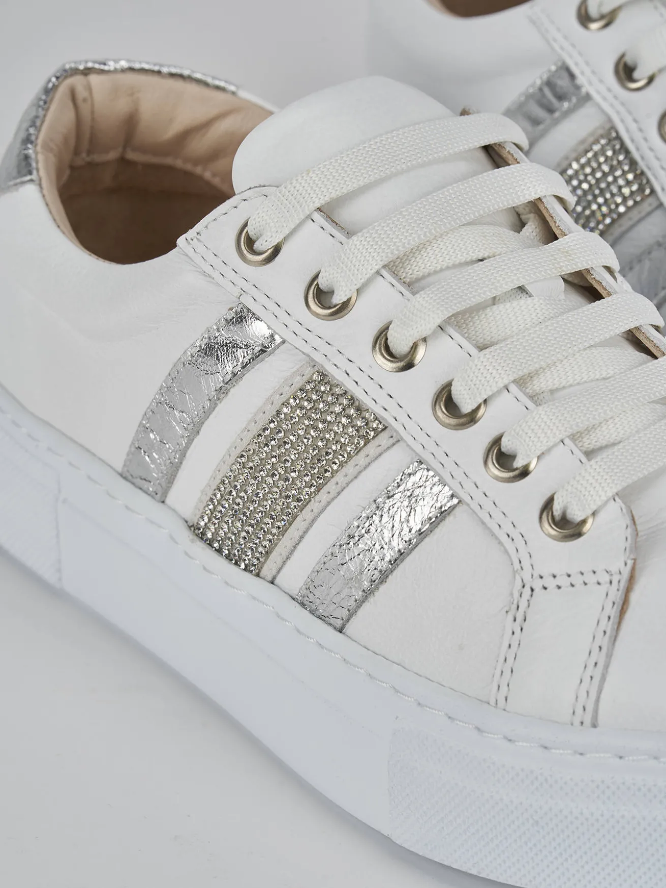 Sneakers pelle bianco