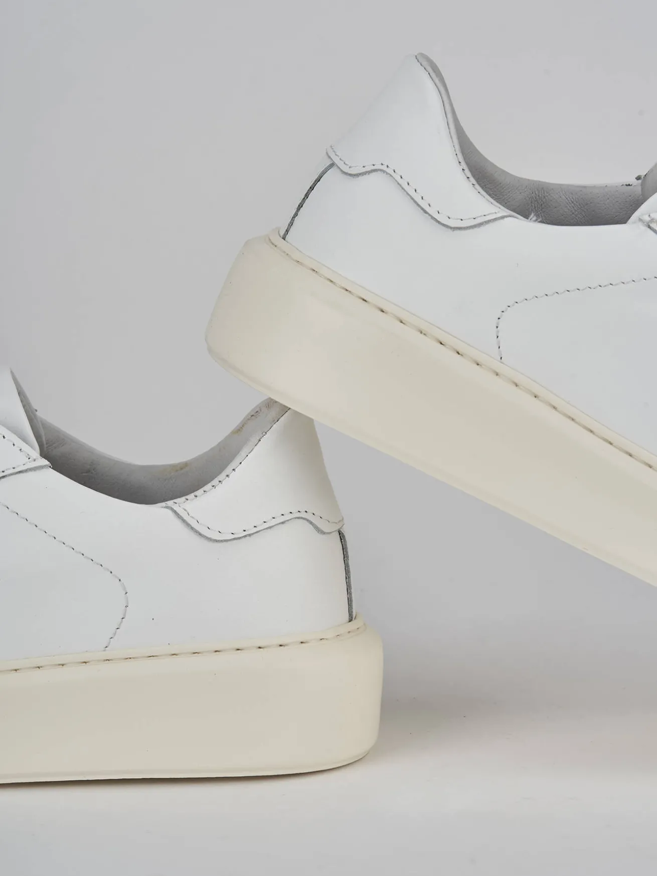 Sneakers pelle bianco