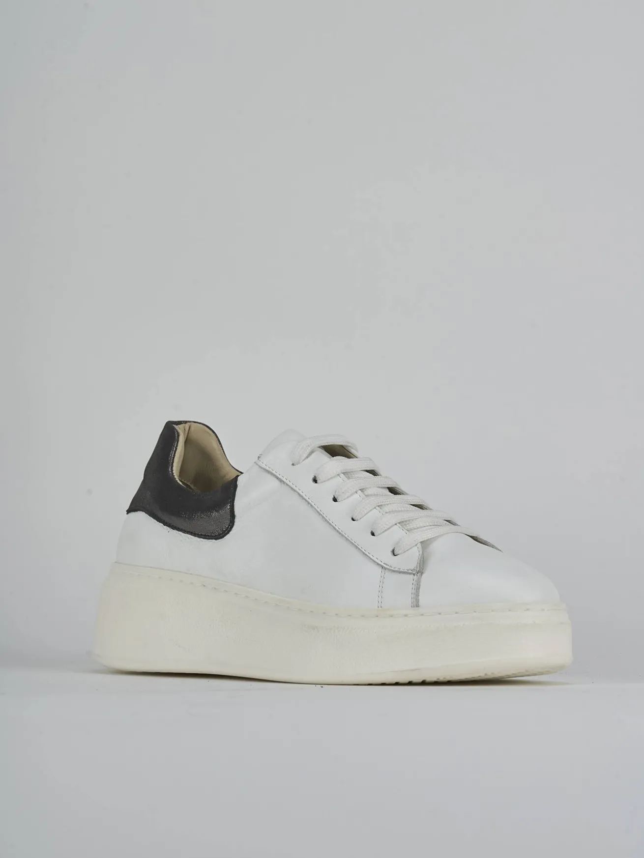 Sneakers pelle bianco
