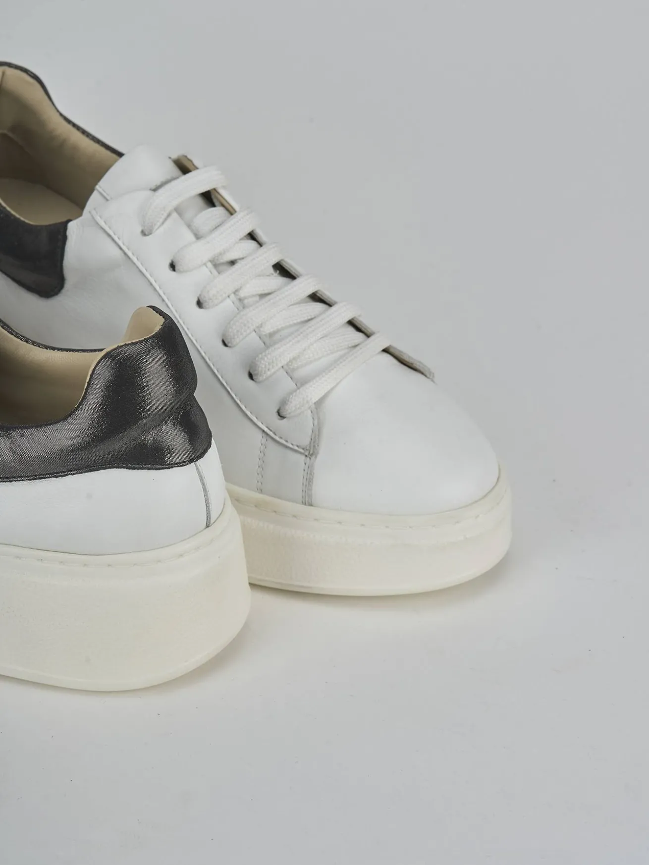 Sneakers pelle bianco