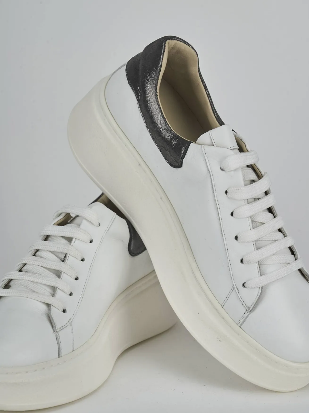 Sneakers pelle bianco