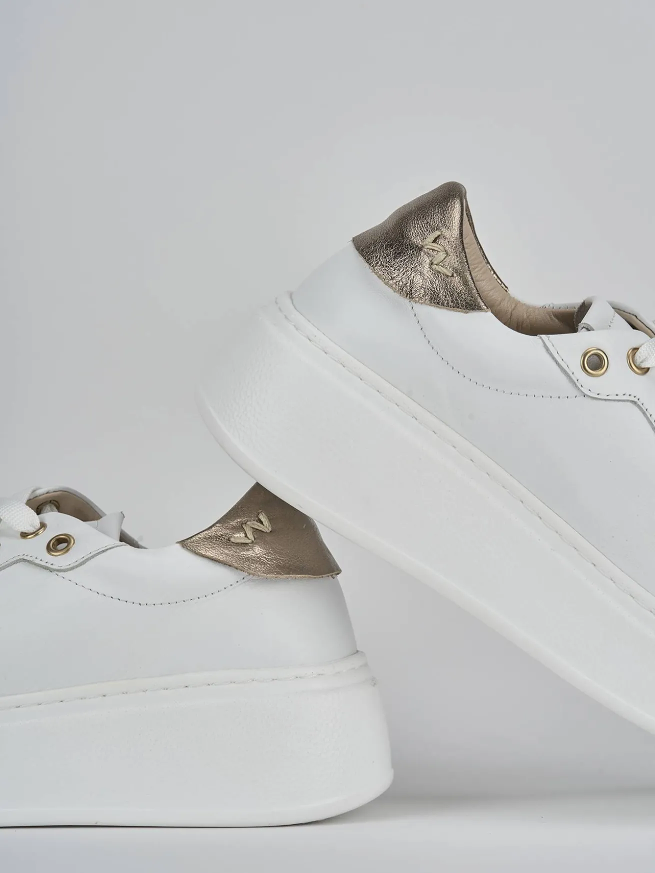 Sneakers pelle bianco