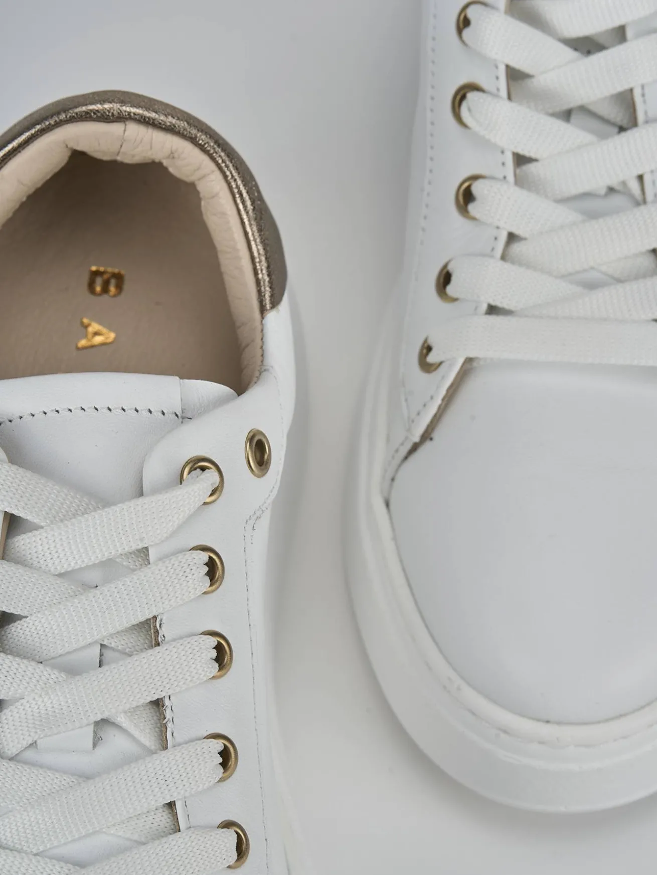 Sneakers pelle bianco