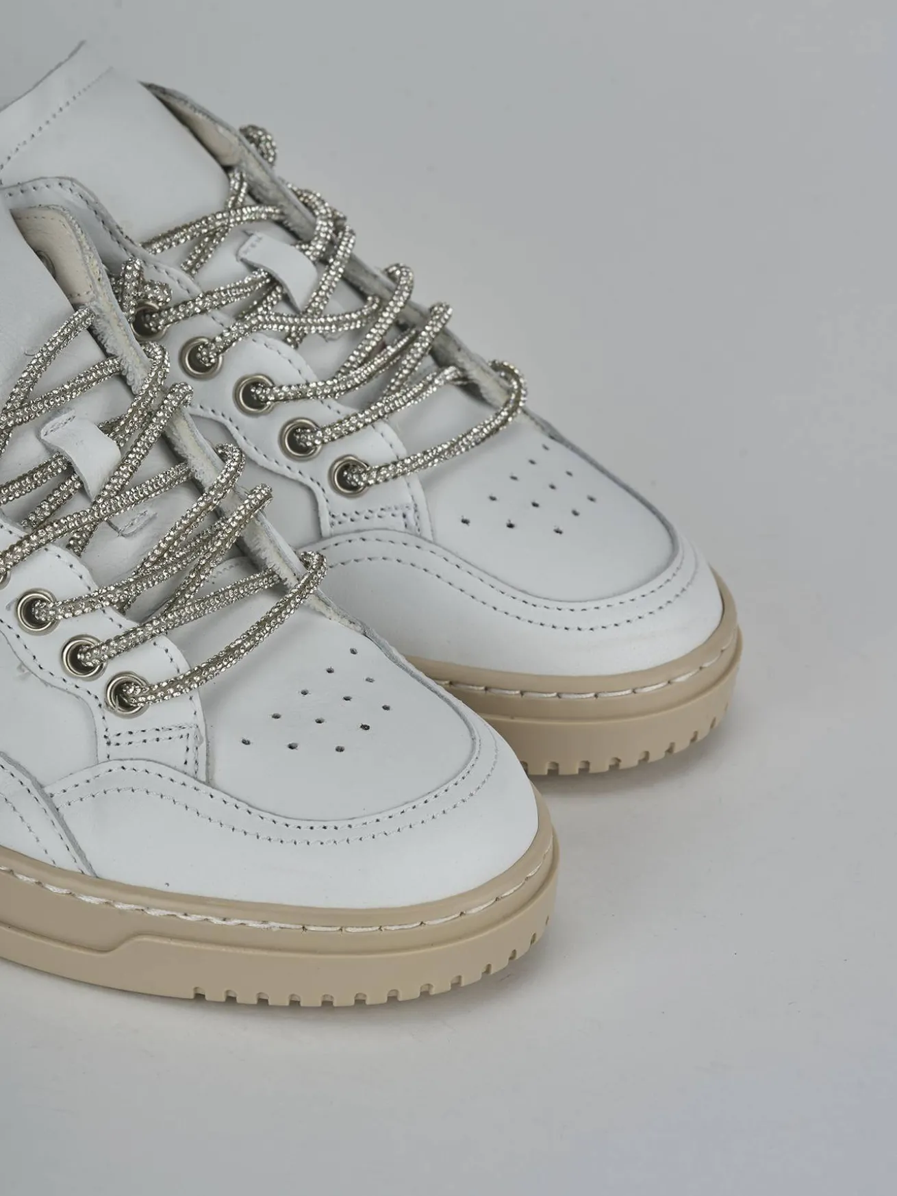 Sneakers pelle bianco