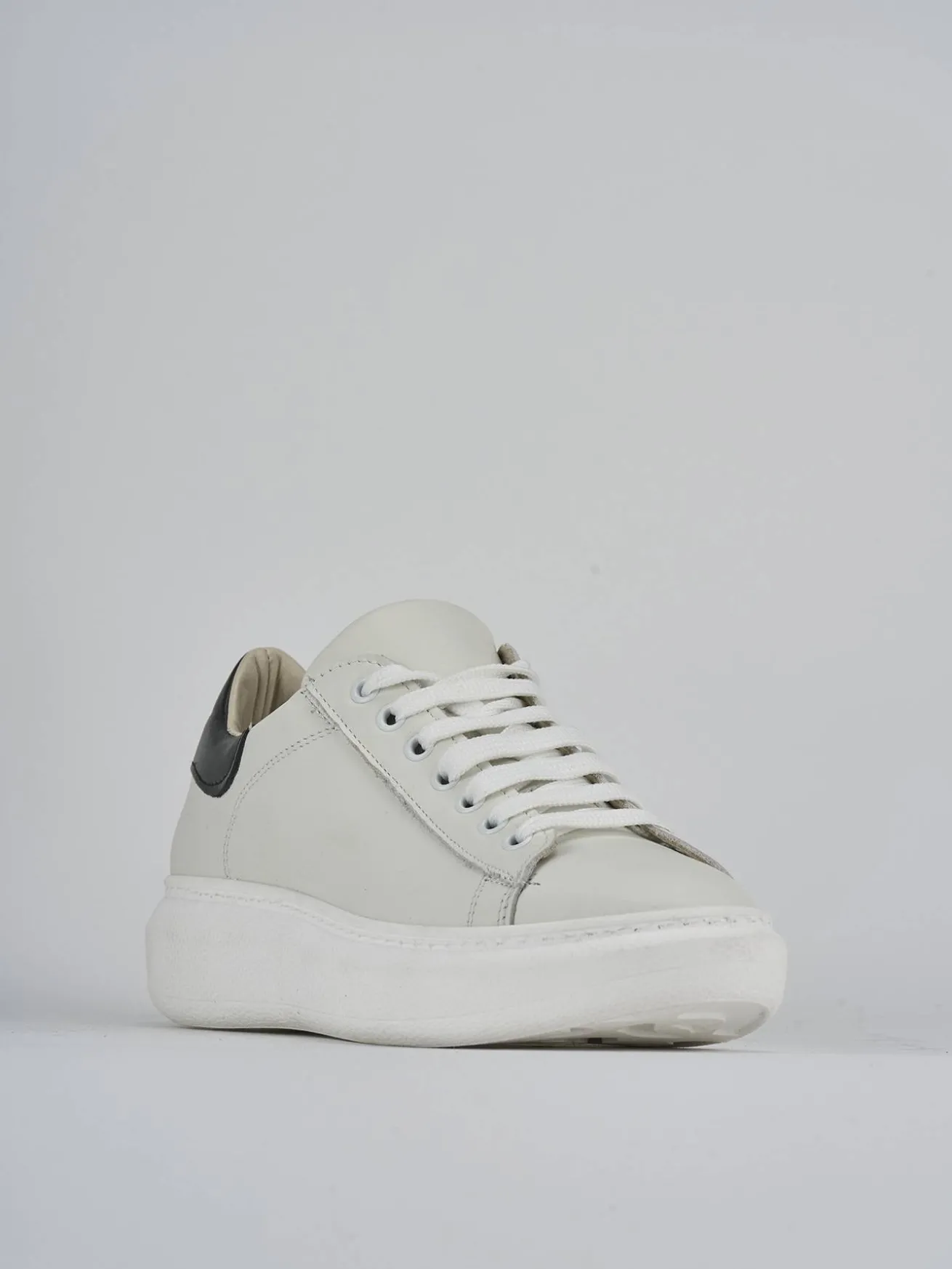 Sneakers pelle bianco
