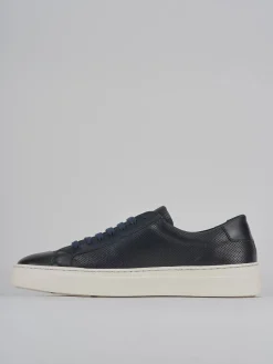 Sneakers pelle blu