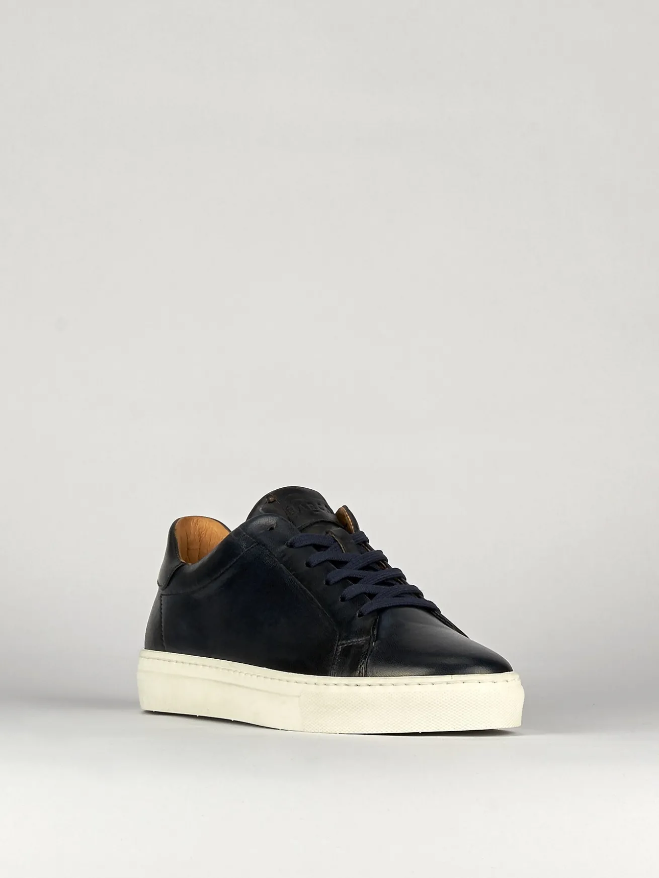 Sneakers pelle blu