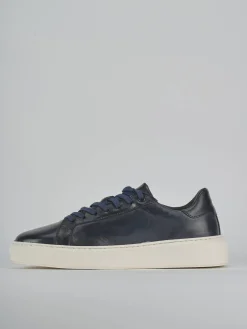 Sneakers pelle blu