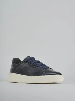 Sneakers pelle blu