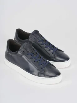Sneakers pelle blu