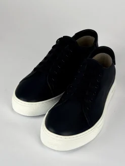 Sneakers pelle blu